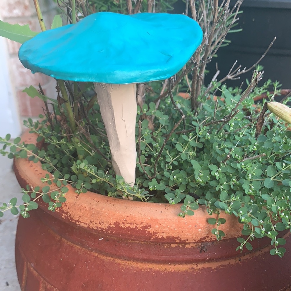 ππ Handmade Mushroom Garden Stakes Custom Order of 5 - Picture 9 of 13